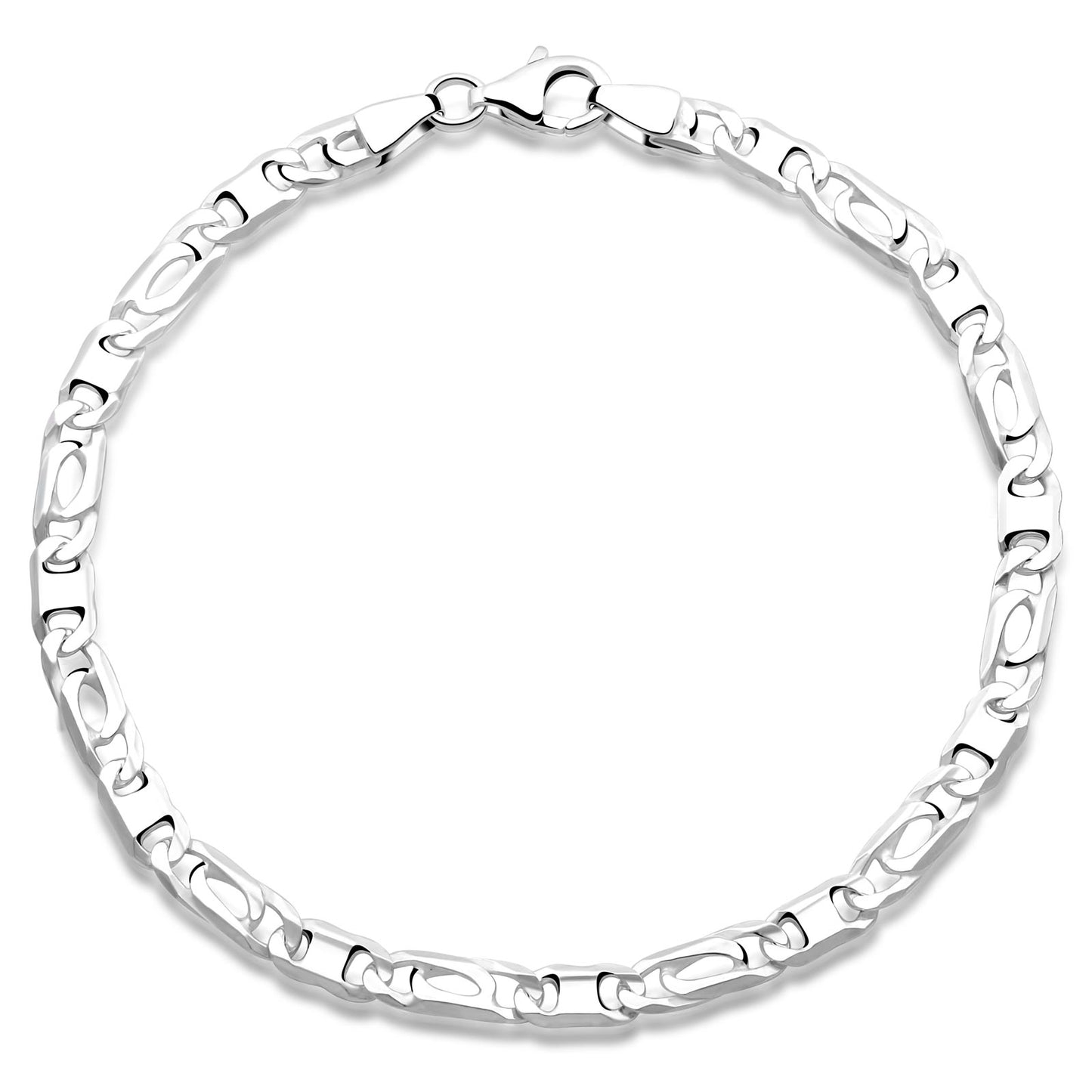 Griechisches Armband 4mm 925er Silber