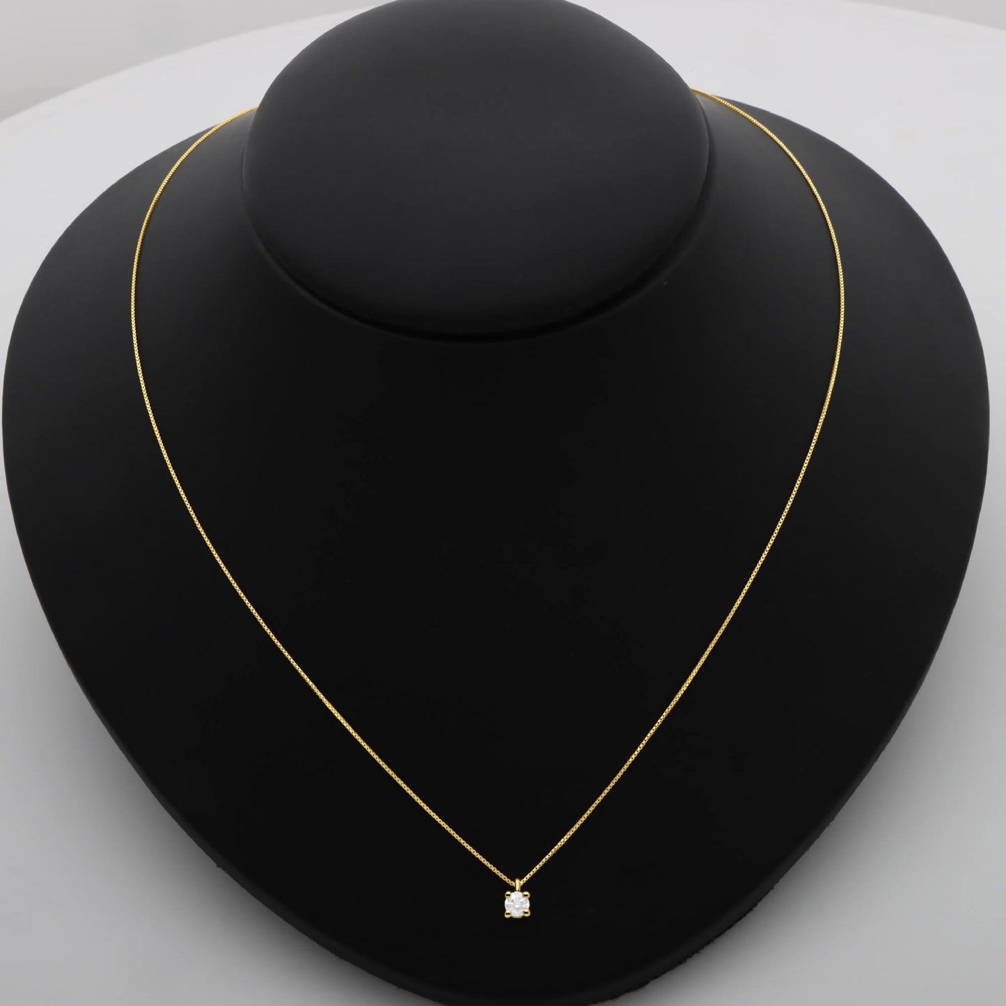 Kette mit Zirkonia Anhänger 585er Gold