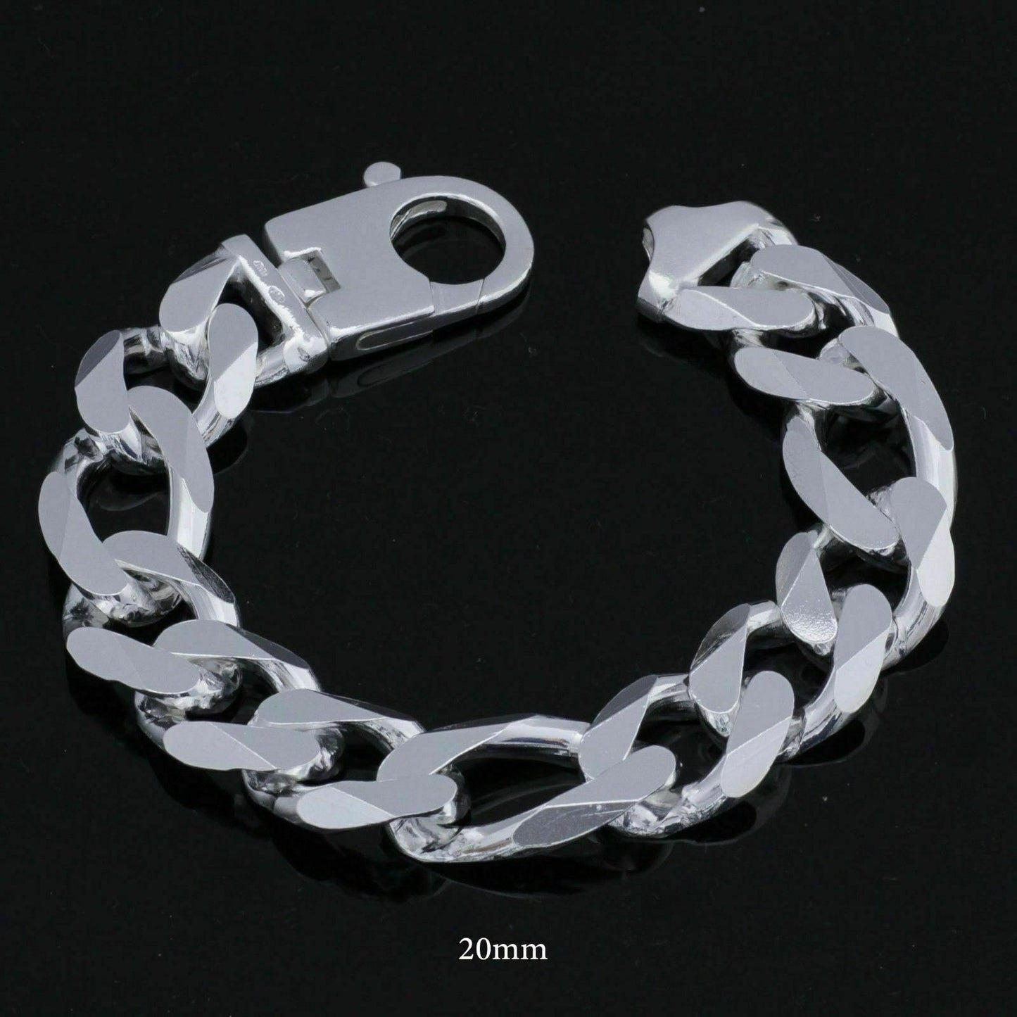 Figaroarmband 20mm 925er Silber