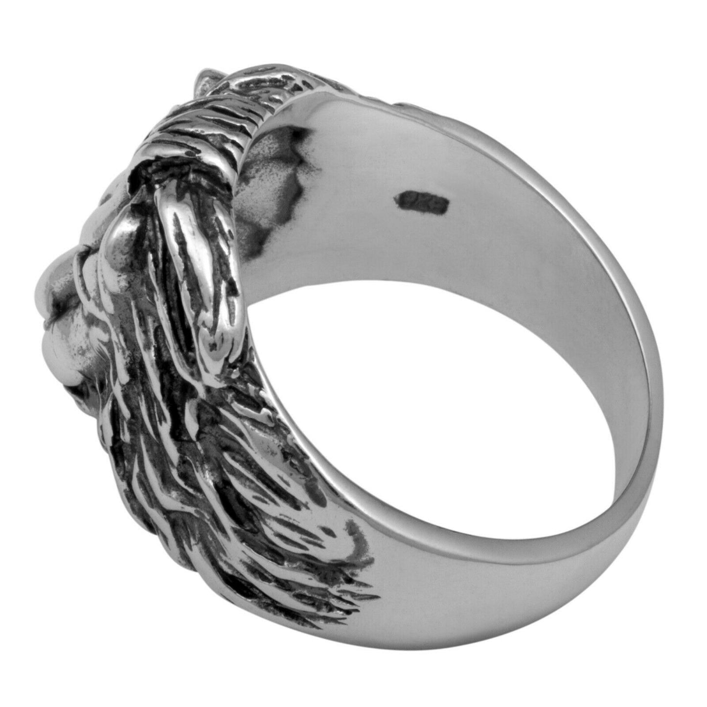 Löwenkopf Ring 925er Silber