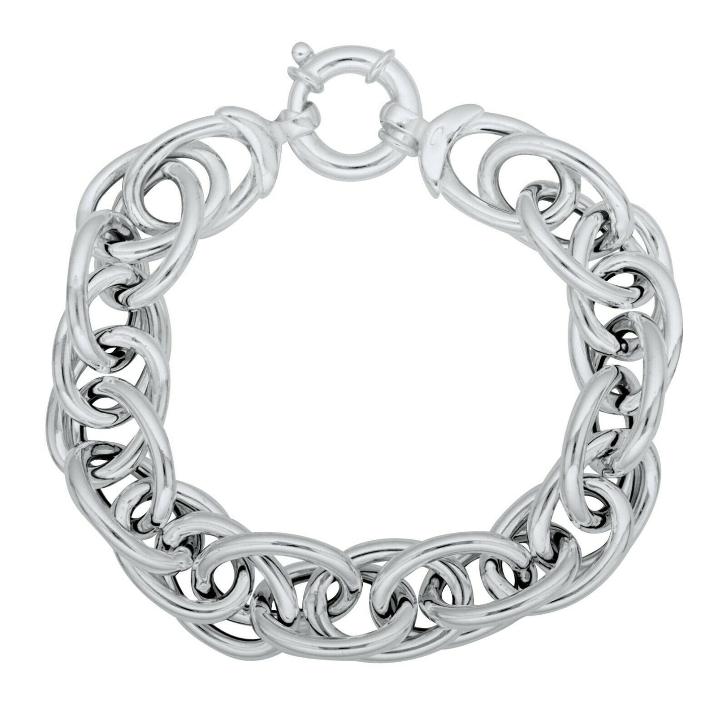 Erbsarmband Oval 925 Silber