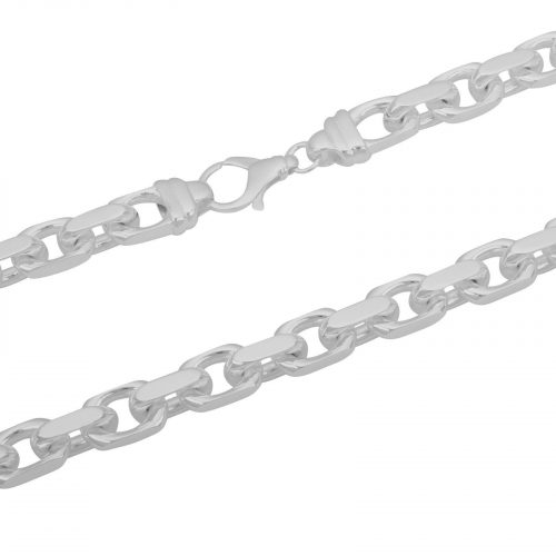 Ankerkette 12mm Massiv 925er Sterlingsilber Halskette Diamantiert Damen Herren - 2.jpg